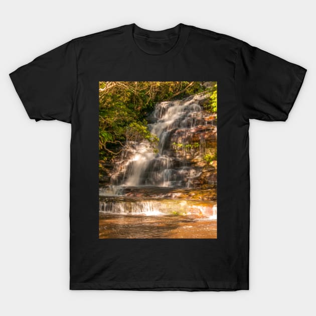 Somersby Falls, Central Coast, NSW, Australia T-Shirt by Upbeat Traveler